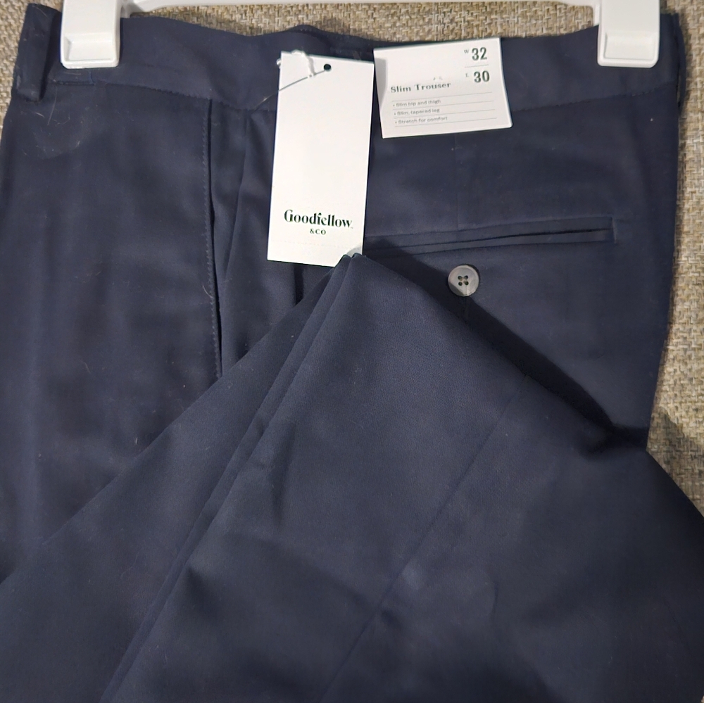 Goodfellow & Co Men's Dark Blue Dress Pants